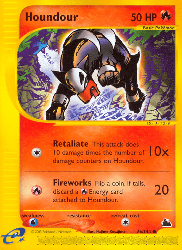 Houndour artwork — Skyridge 66/182