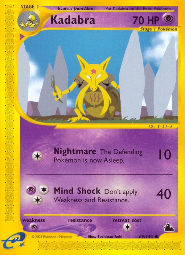 Kadabra artwork — Skyridge 69/182