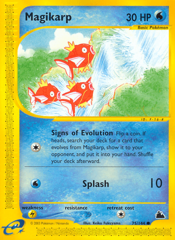 Magikarp artwork — Skyridge 75/182