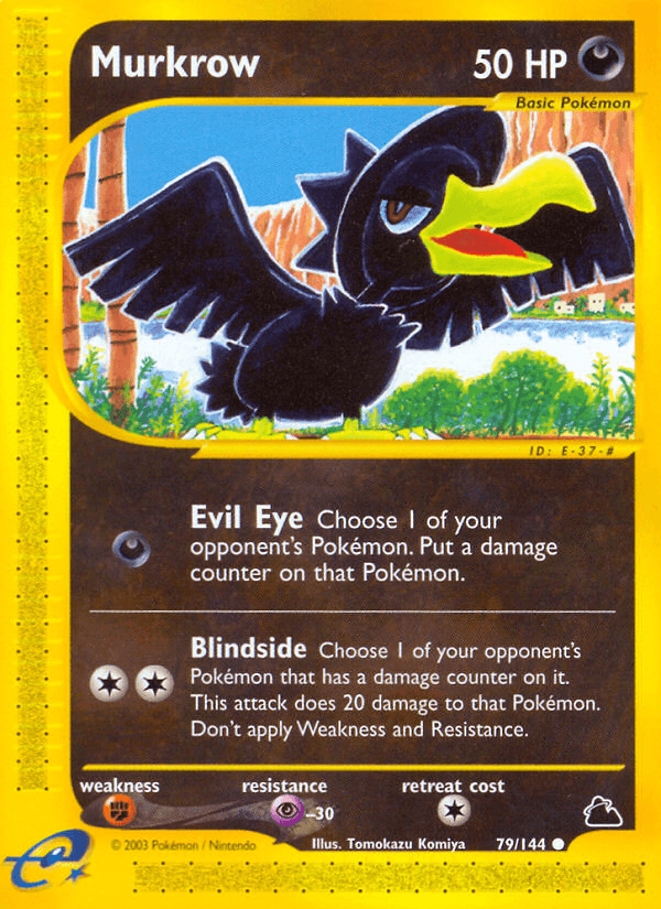 Murkrow artwork — Skyridge 79/182