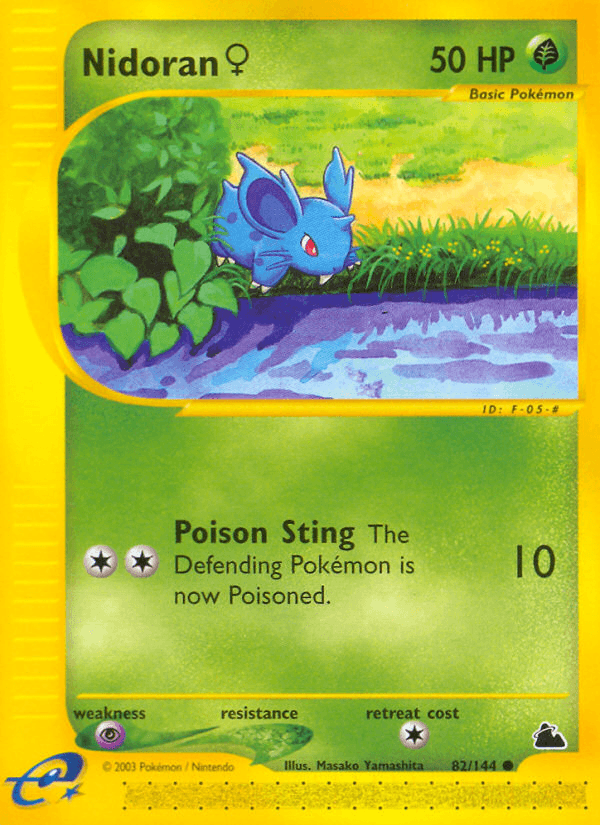 Nidoran ♀ artwork — Skyridge 82/182