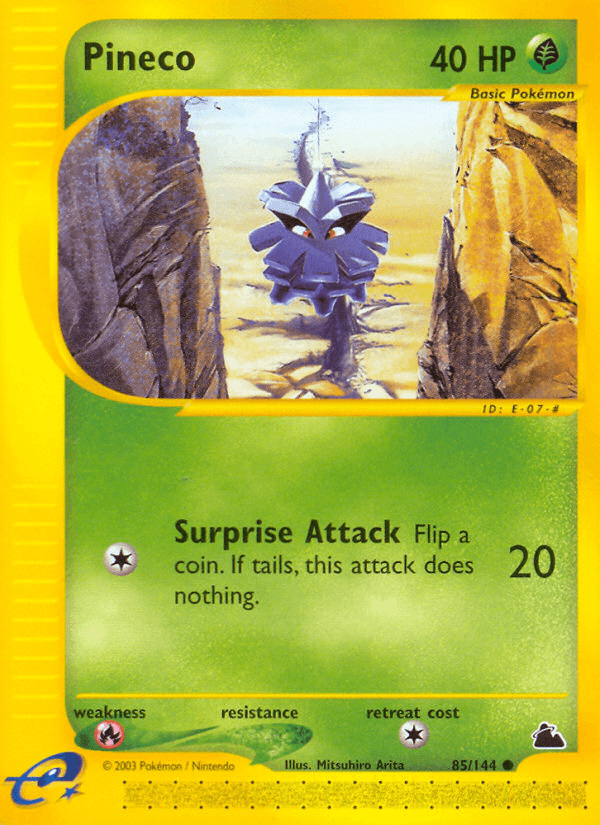 Pineco artwork — Skyridge 85/182