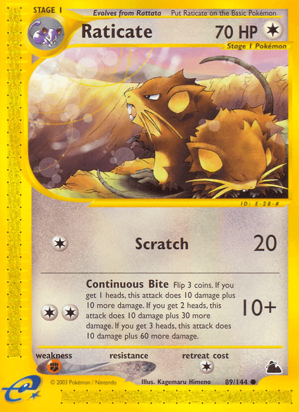 Raticate — Skyridge 89/182