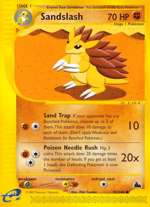 Sandslash artwork — Skyridge 93/182