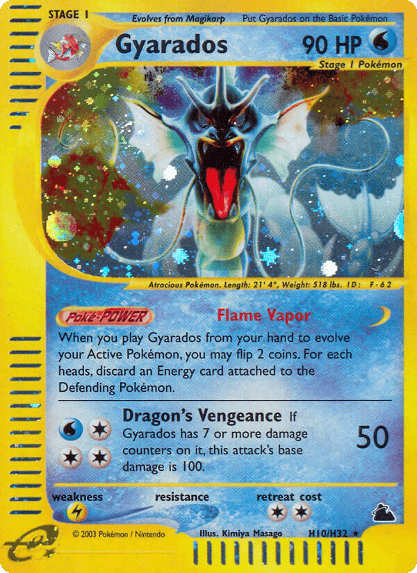 Gyarados — Skyridge H10/182
