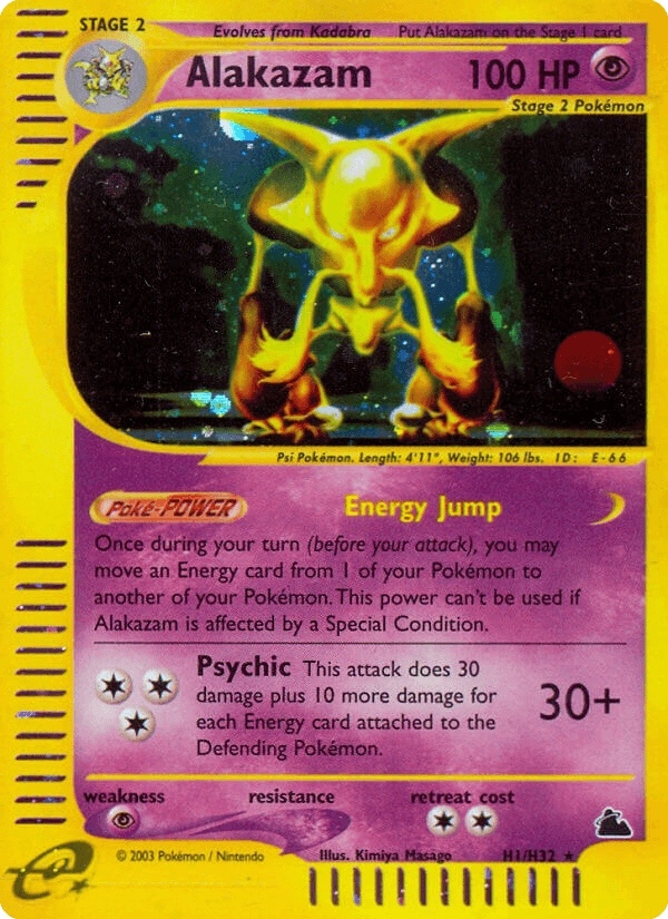 Alakazam artwork — Skyridge H1/182