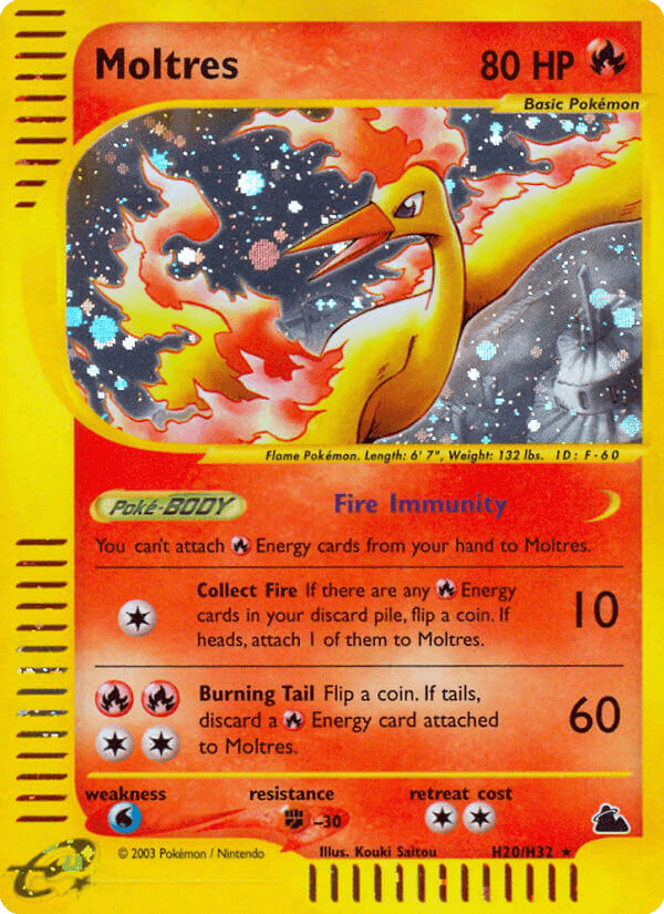 Moltres — Skyridge H20/182