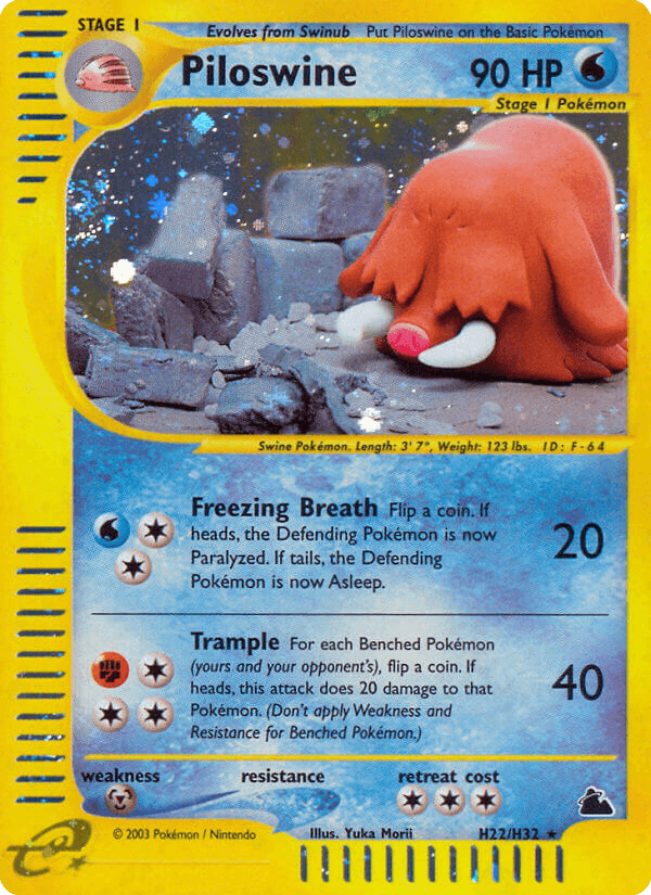 Piloswine — Skyridge H22/182