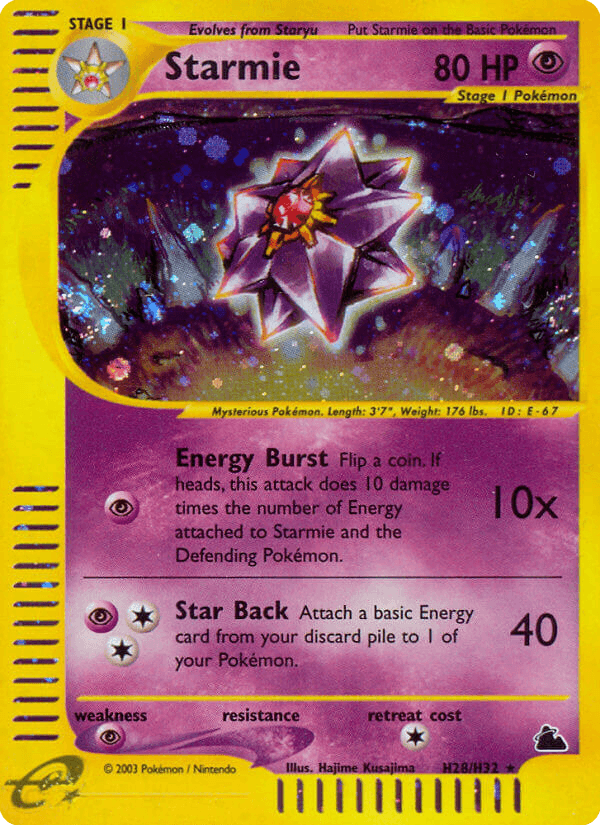 Starmie — Skyridge H28/182