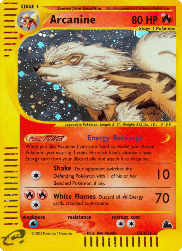 Arcanine — Skyridge H2/182