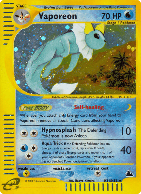 Vaporeon — Skyridge H31/182