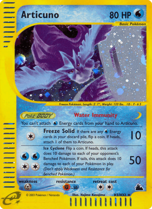 Articuno — Skyridge H3/182