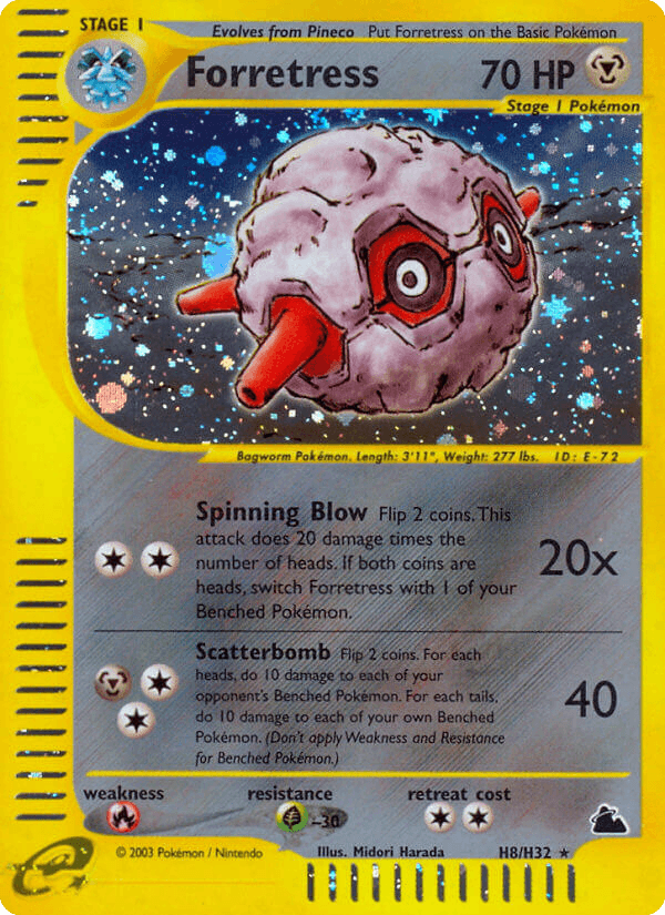 Forretress artwork — Skyridge H8/182