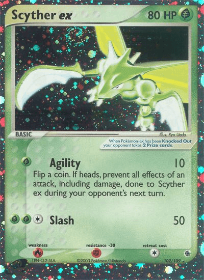 Scyther ex — EX Ruby & Sapphire 102/109