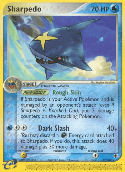 Sharpedo — EX Ruby & Sapphire 22/109