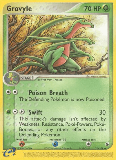Grovyle — EX Ruby & Sapphire 31/109