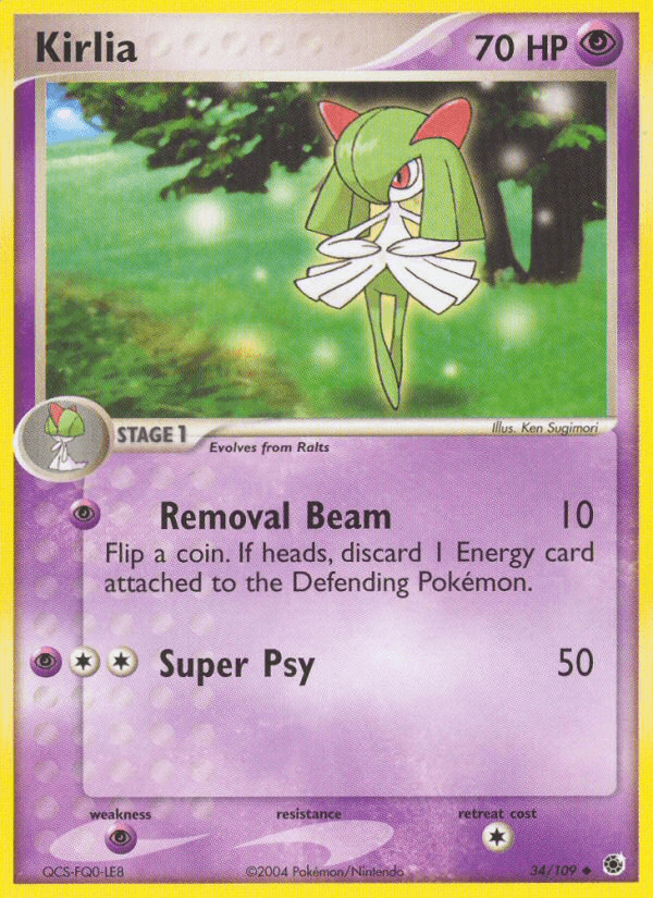 Kirlia — EX Ruby & Sapphire 34/109