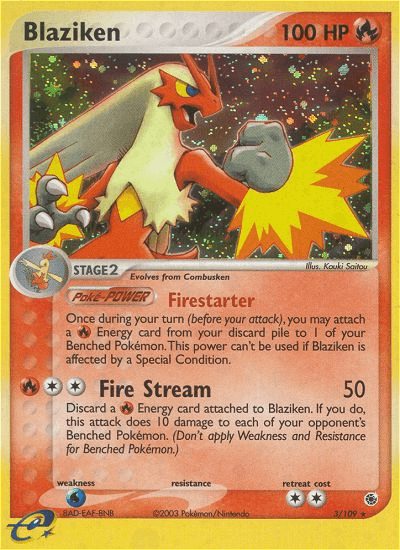 Blaziken — EX Ruby & Sapphire 3/109