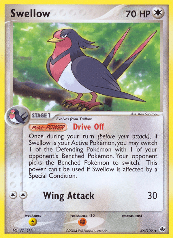 Swellow — EX Ruby & Sapphire 46/109