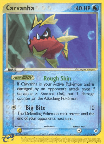Carvanha — EX Ruby & Sapphire 51/109