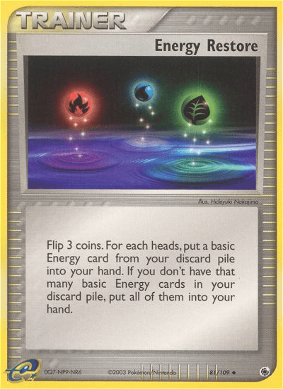 Energy Restore — EX Ruby & Sapphire 81/109