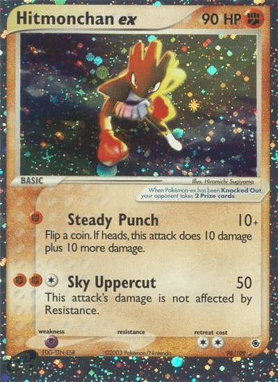 Hitmonchan ex — EX Ruby & Sapphire 98/109