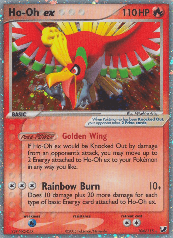 Ho-Oh ex — EX Unseen Forces 104/115