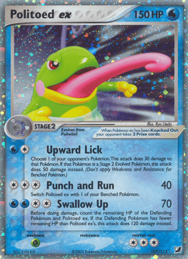 Politoed ex — EX Unseen Forces 107/115
