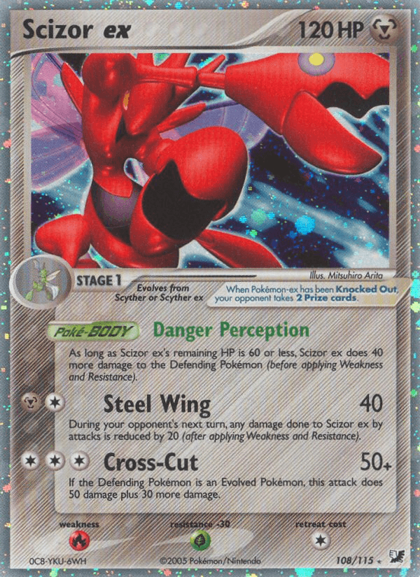 Scizor ex — EX Unseen Forces 108/115