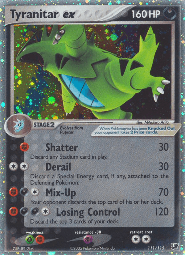 Tyranitar ex — EX Unseen Forces 111/115