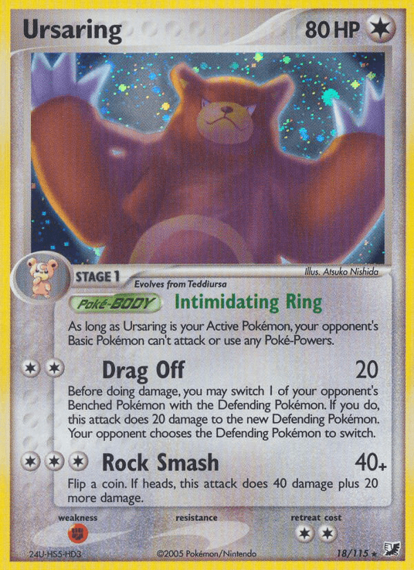 Ursaring — EX Unseen Forces 18/115