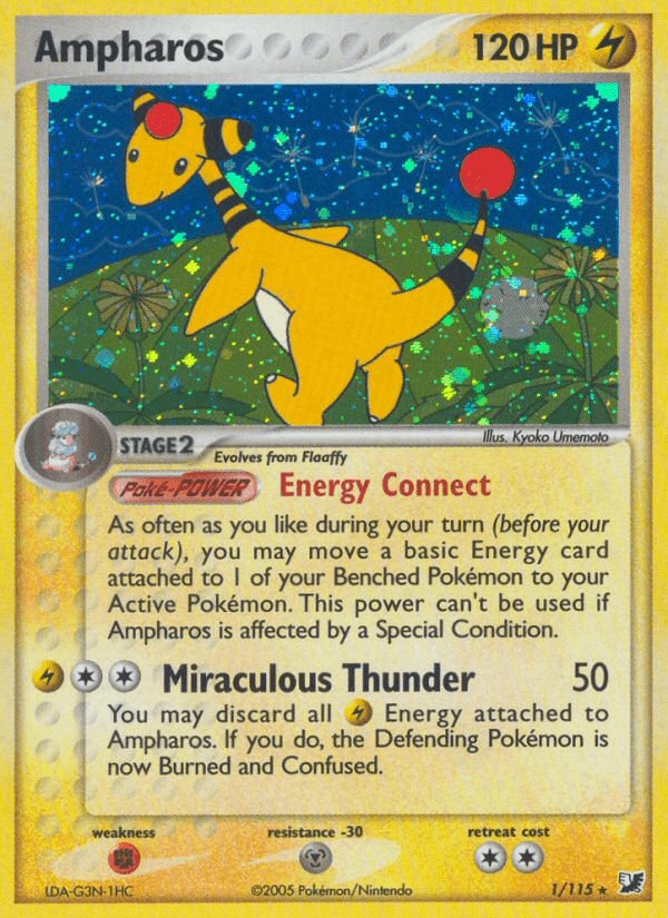 Ampharos — EX Unseen Forces 1/115