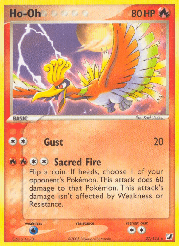 Ho-Oh — EX Unseen Forces 27/115