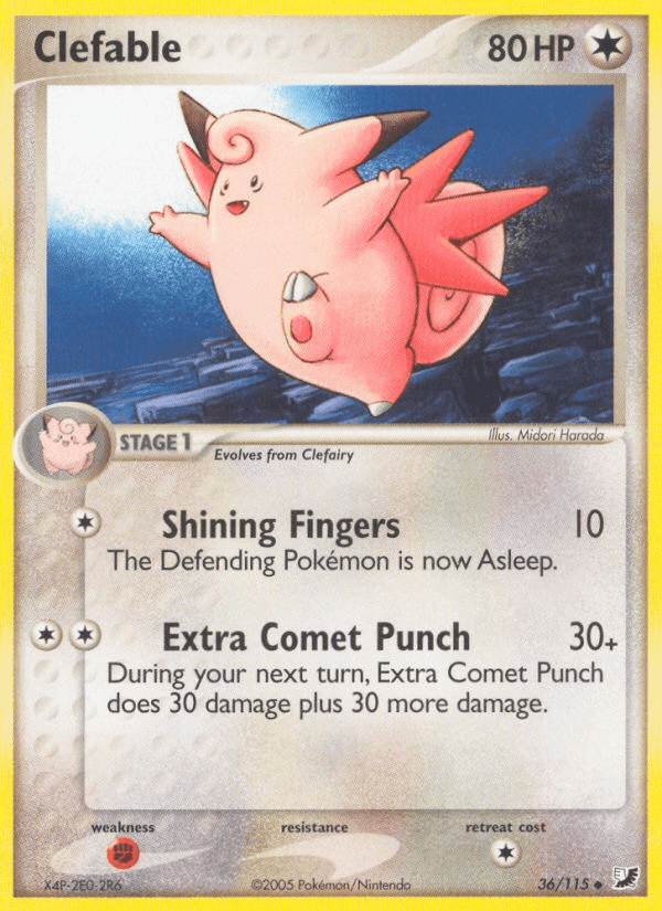 Clefable — EX Unseen Forces 36/115