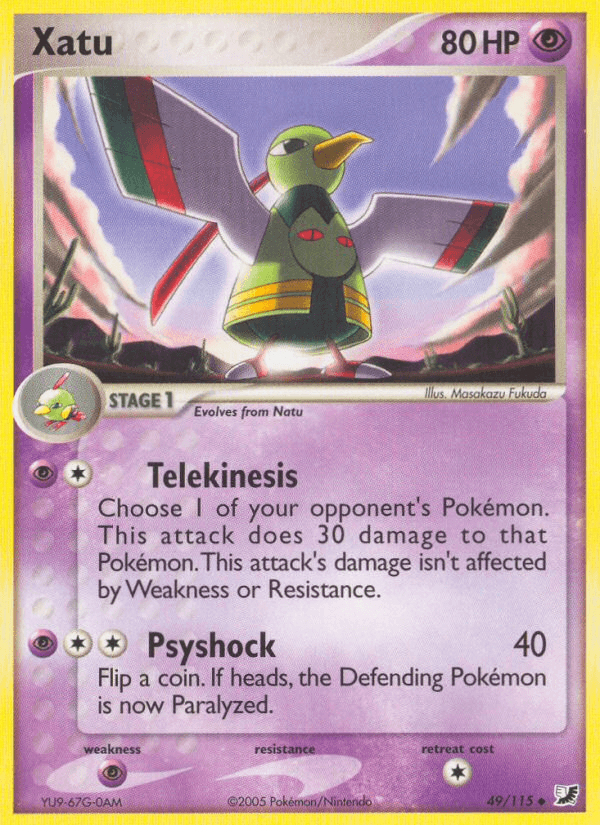 Xatu — EX Unseen Forces 49/115