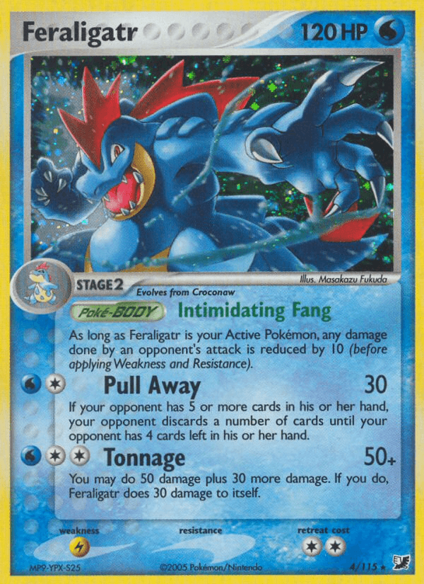 Feraligatr — EX Unseen Forces 4/115
