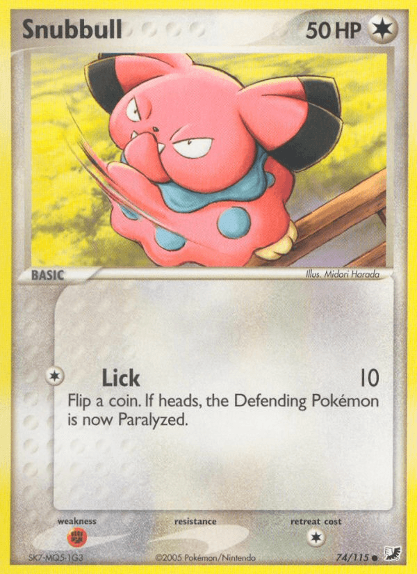 Snubbull — EX Unseen Forces 74/115
