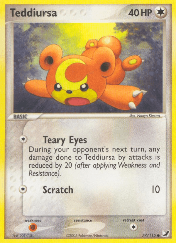 Teddiursa — EX Unseen Forces 77/115