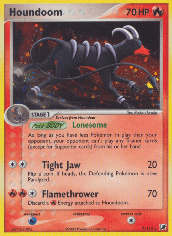 Houndoom — EX Unseen Forces 7/115