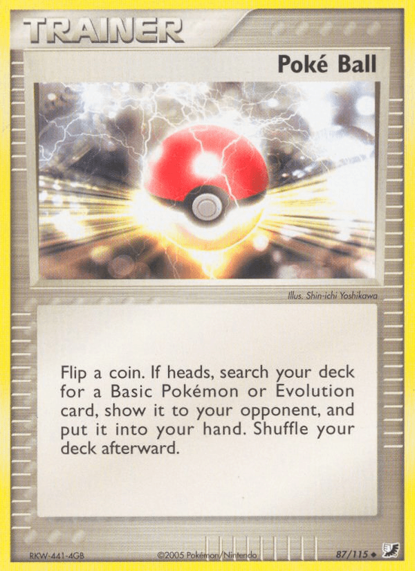 Poké Ball — EX Unseen Forces 87/115