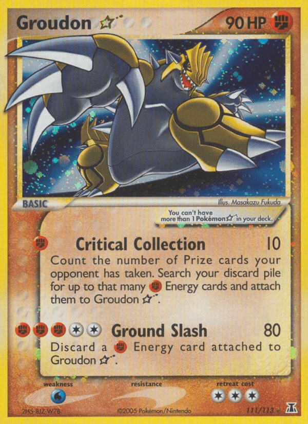 Groudon — Gold Star 111/113