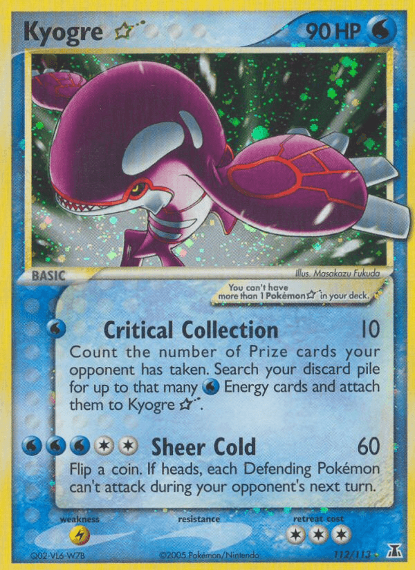 Kyogre — Gold Star 112/113