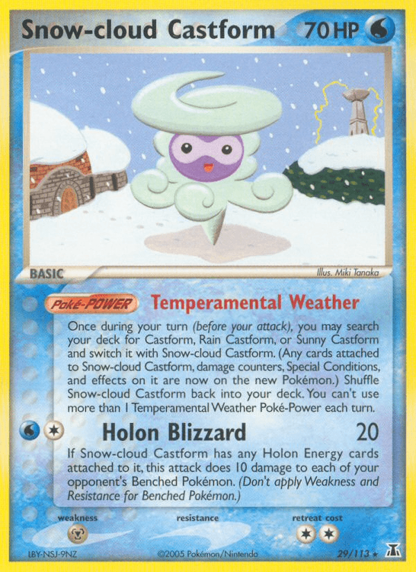 Snow-cloud Castform — EX Delta Species 29/113
