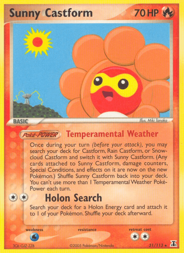 Sunny Castform — EX Delta Species 31/113