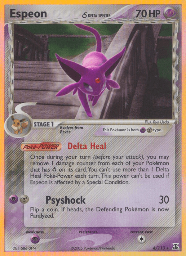 Espeon δ — EX Delta Species 4/113