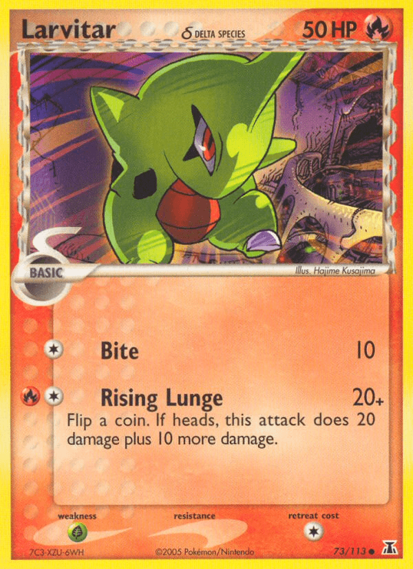 Larvitar δ — EX Delta Species 73/113