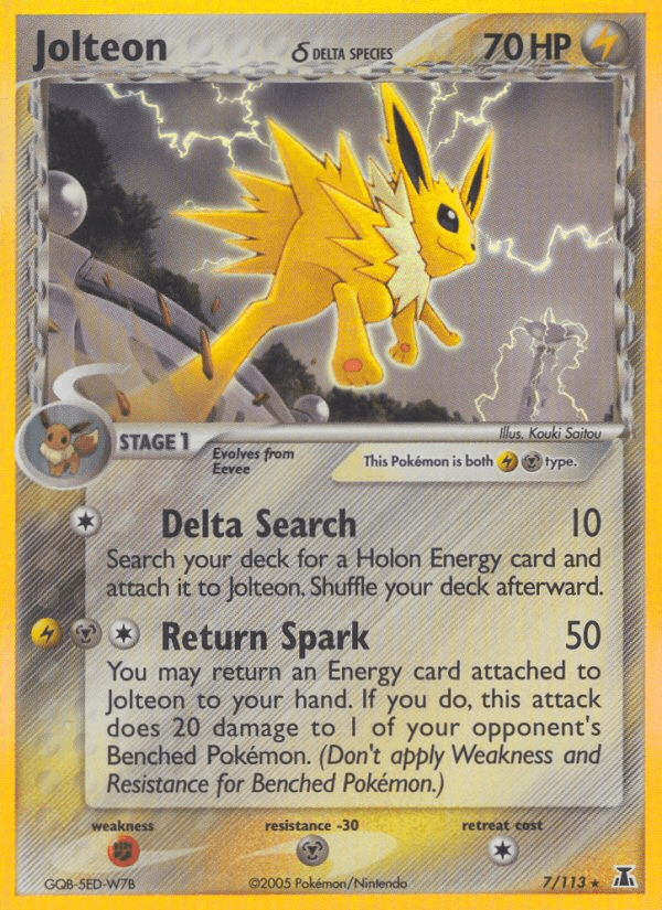 Jolteon δ — EX Delta Species 7/113