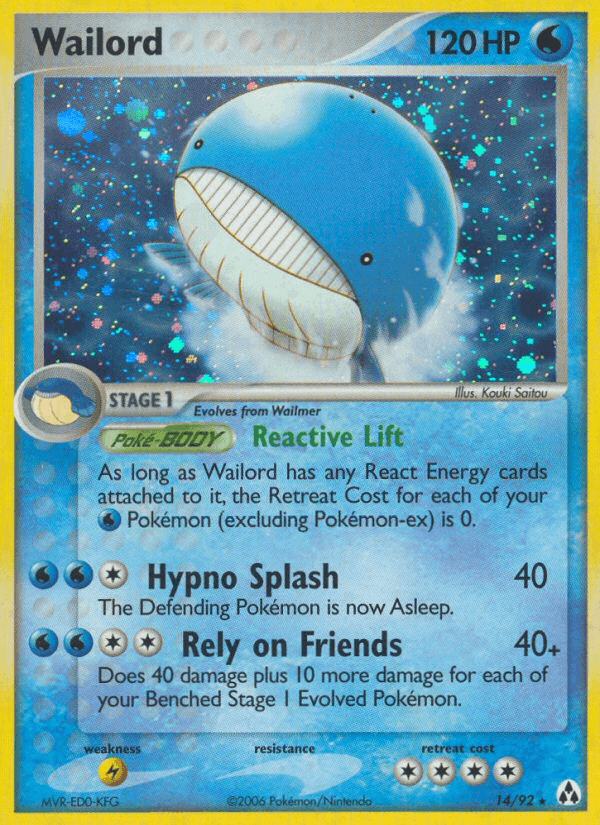 Wailord — EX Legend Maker 14/92