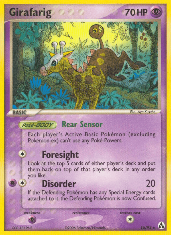 Girafarig — EX Legend Maker 16/92