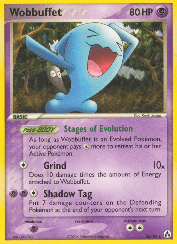 Wobbuffet — EX Legend Maker 28/92